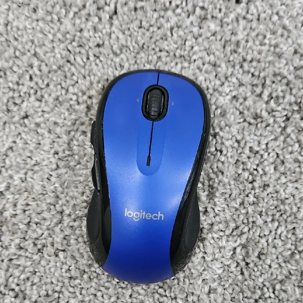 Logitech Black and Blue Wireless Mouse